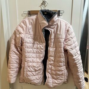 The North Face Light Pink Quilted Puffer Jacket